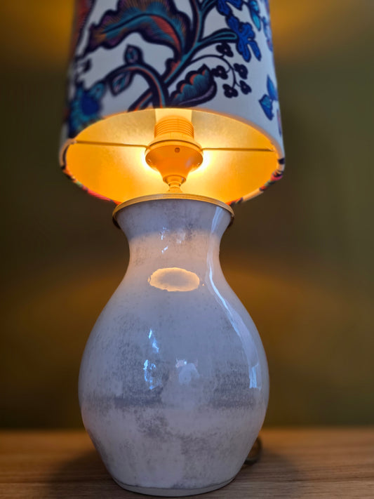 Lamp Belle wit gekleurde bloemen