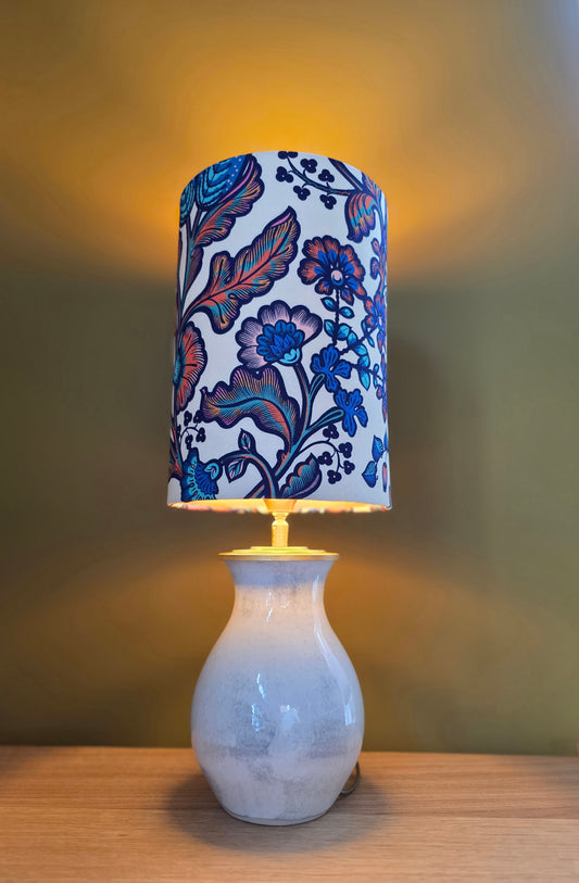 Lamp Belle wit gekleurde bloemen